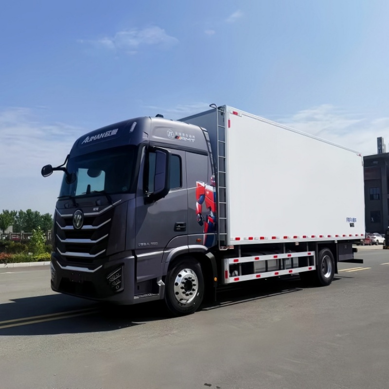 Concealed Vehicle Foton Auman GTL 6.8m Refrigerated Truck for Urban Transportation of Frozen Food, Seafood, Fruits and Vegetables