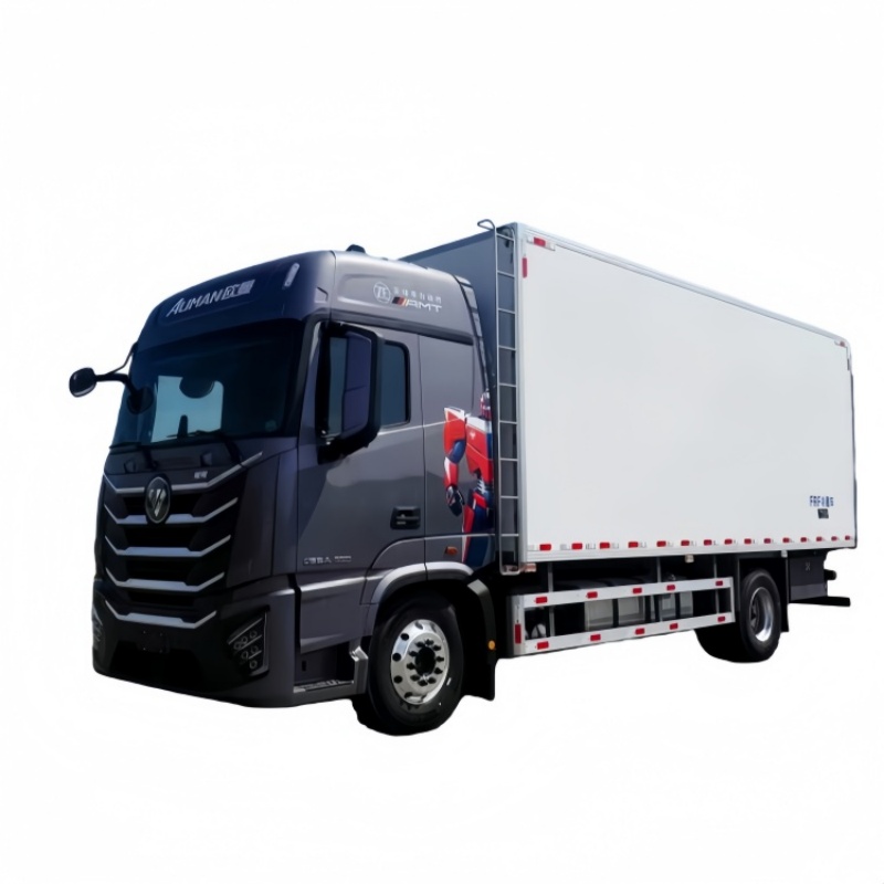 Concealed Vehicle Foton Auman GTL 6.8m Refrigerated Truck for Urban Transportation of Frozen Food, Seafood, Fruits and Vegetables