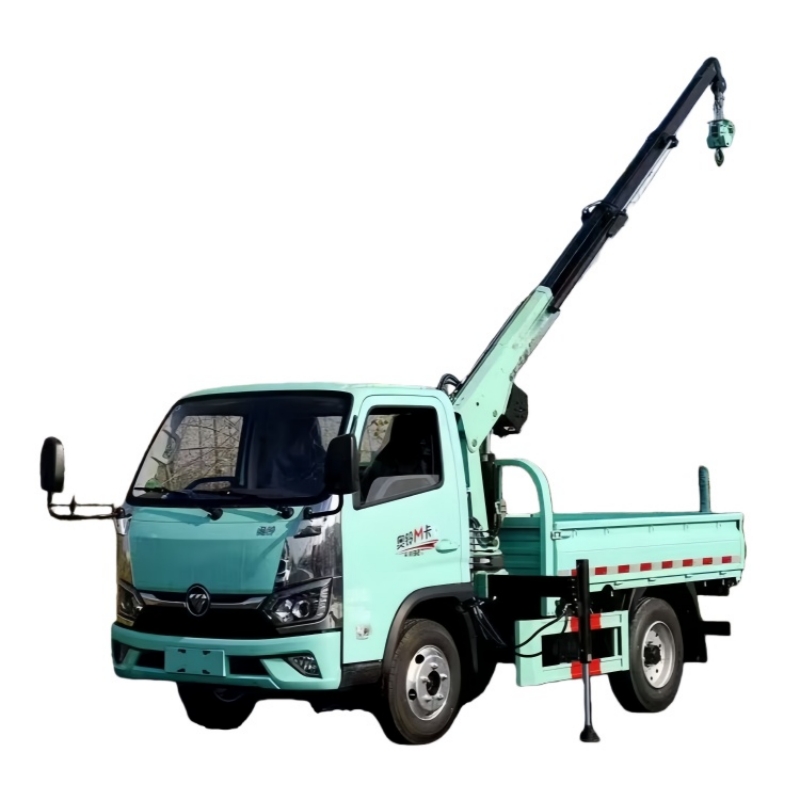 China Foton chassis is equipped with XCMG cranes, truck-mounted cranes and transport trucks