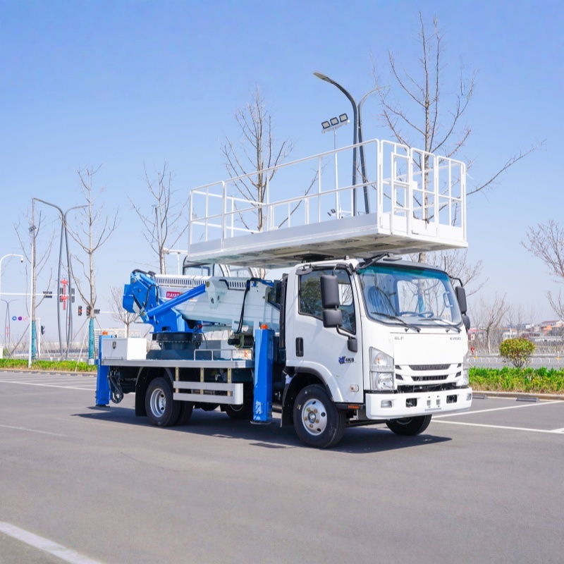 ISUZU 20M Telescopic Boom AeriaWork Truck With Large Working Platform