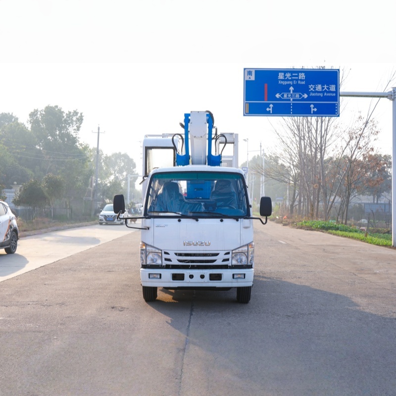 4x2 Isuzu double-row aerial work truck