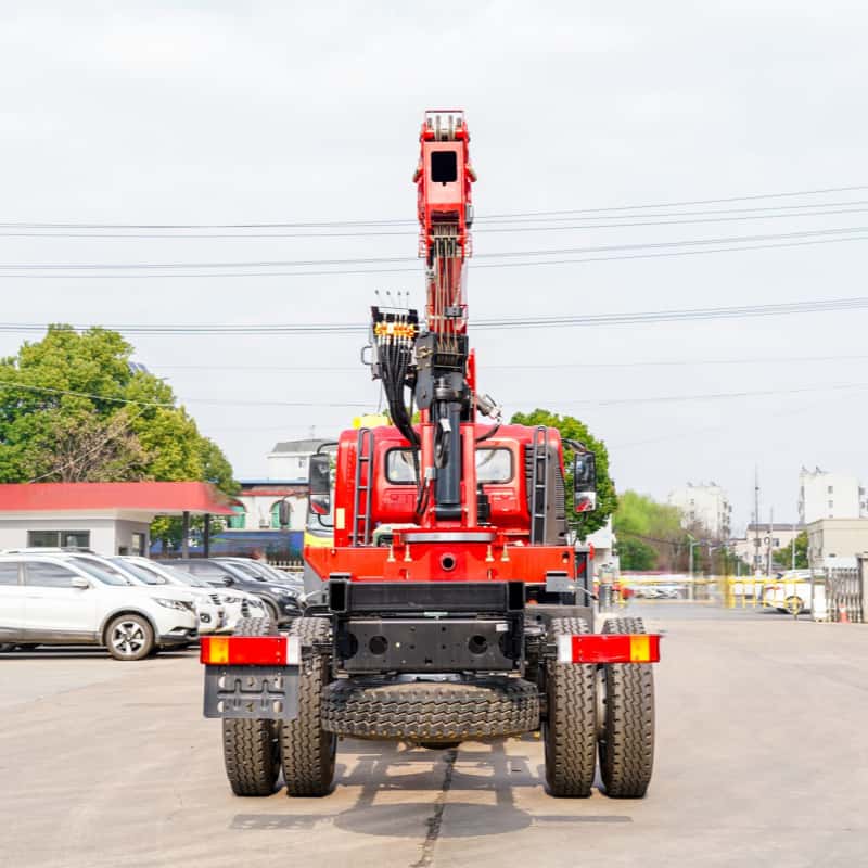 Dongfeng truck-mounted crane 5 booms, 18-meter lifting height, truck-mounted crane transport vehicle