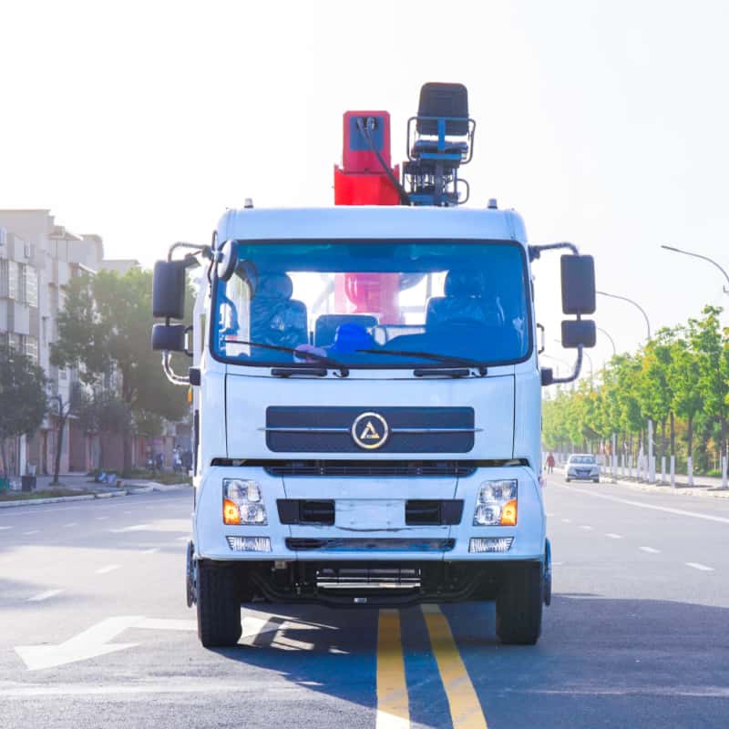 Sany Heavy Industry 12-ton Straight Boom Truck Crane, 8x4 Truck-mounted Crane