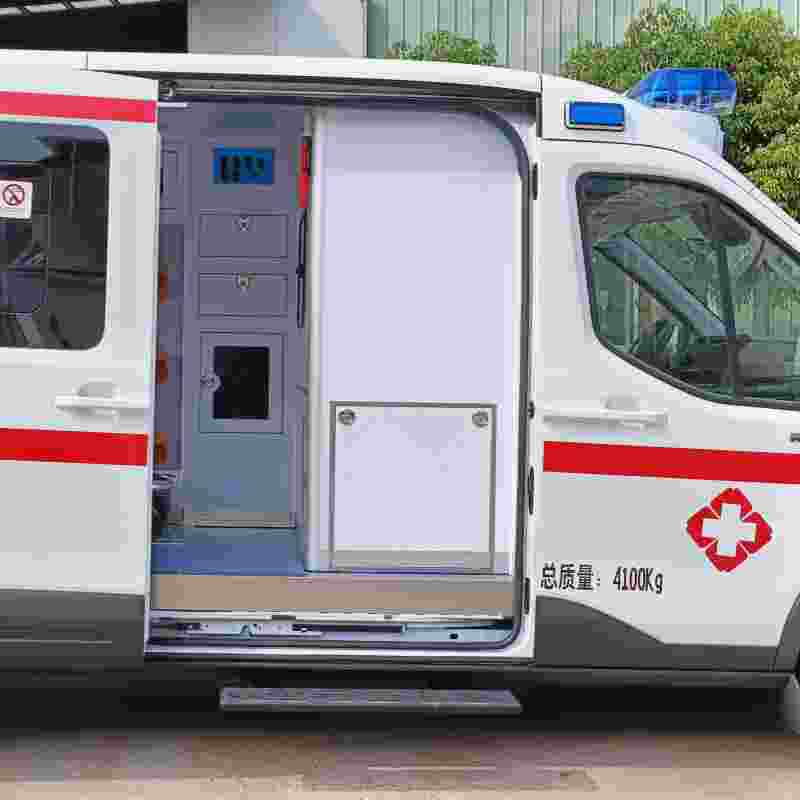 Ford Transit ambulance, ward-type ambulance van with basic living support
