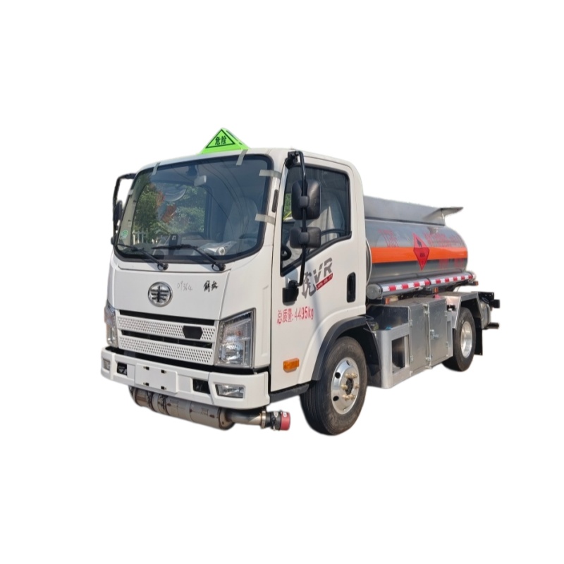 FAW  Tiger V (Xichai 140 HP) Blue-Plate Aluminum Alloy Fuel Tank Truck