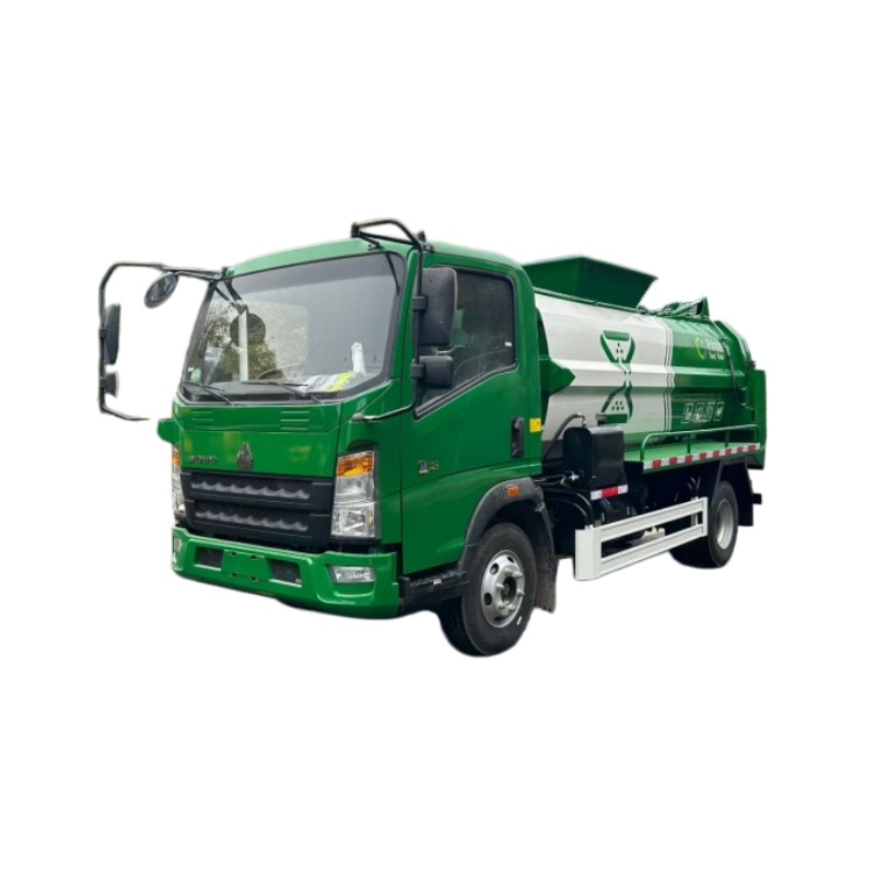 Sinotruk HOWO  7000L Blue Plate Kitchen Waste Truck