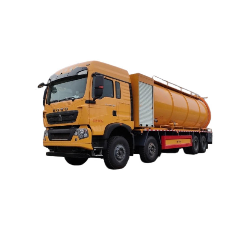 Sinotruk  Howo 8×4  33000L Sewer Jetting & Vacuum Truck