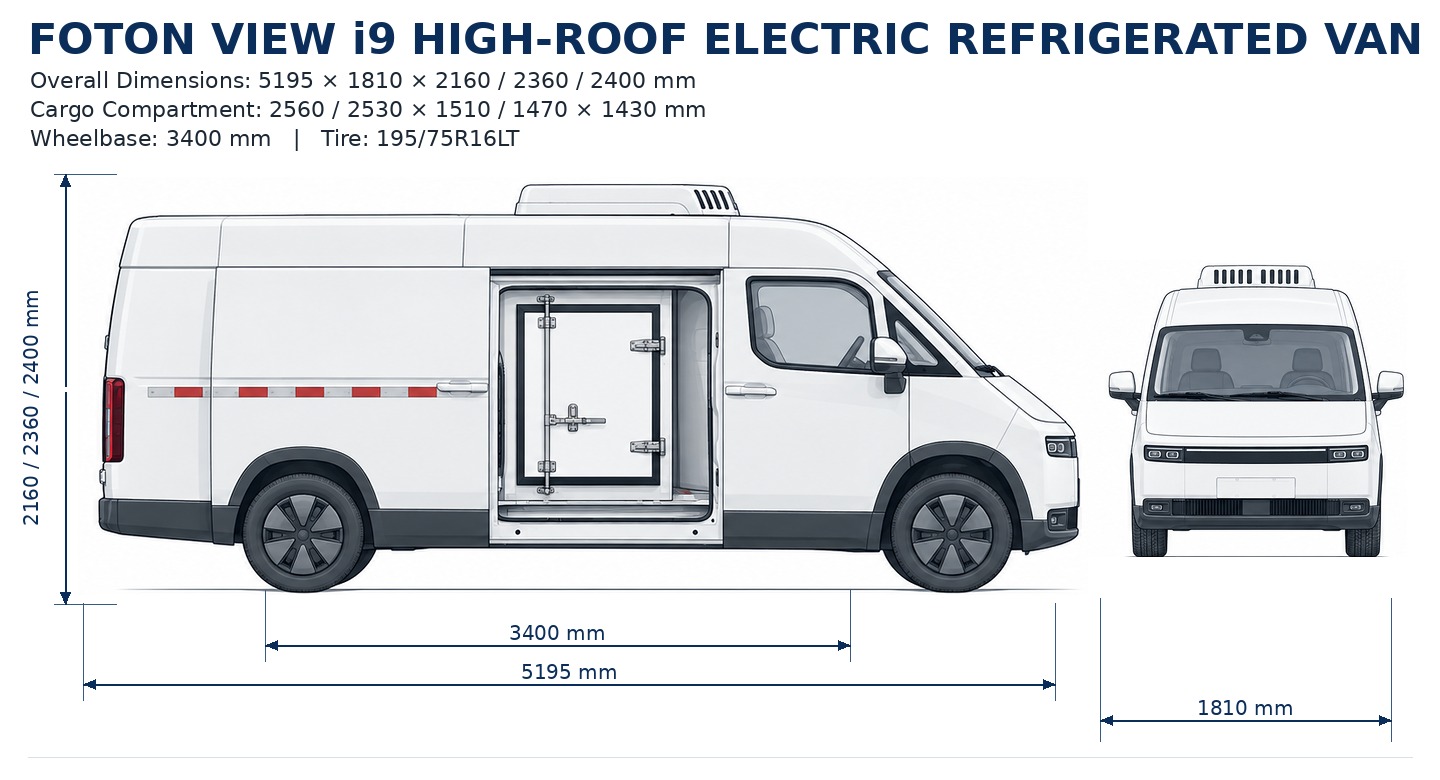Foton Electric Refrigerated Van